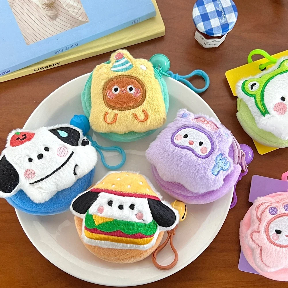 Plush Earphone Coin Pouch Multi Functional Storage For Lipstick Keyring Accessory Portable Travel Organizer Bag view 5
