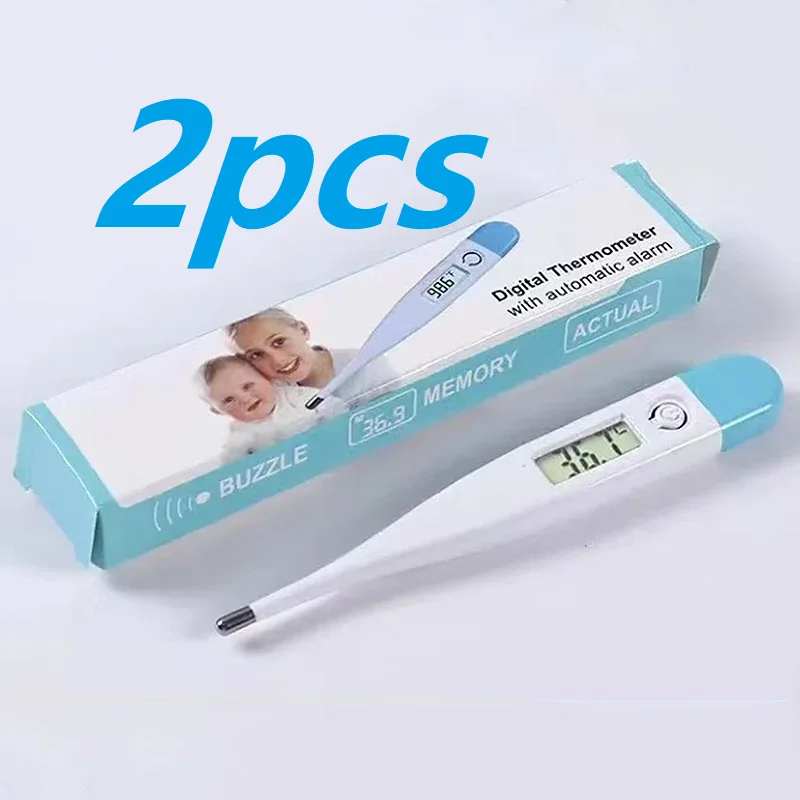 2pcs Thermometer Electronic Hard Head Oral Armpit Temperature Measurement Household Adults Children Thermometers For Fever image 6