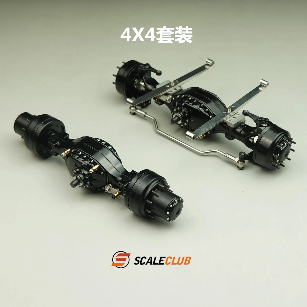 Scaleclub 1/14 Modder Hoofd Tractor Nieuwe Wiel Reductie Slot Verschil Gebroken Transmissie Power Achteras Voor Tamiya Lesu Truck