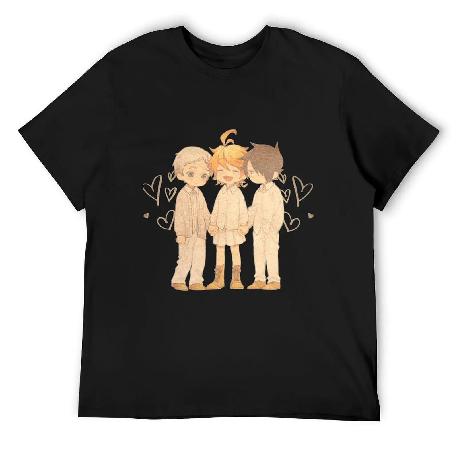 

The Promised Neverland T-Shirt anime Short sleeve tee sweat mens graphic t-shirts pack