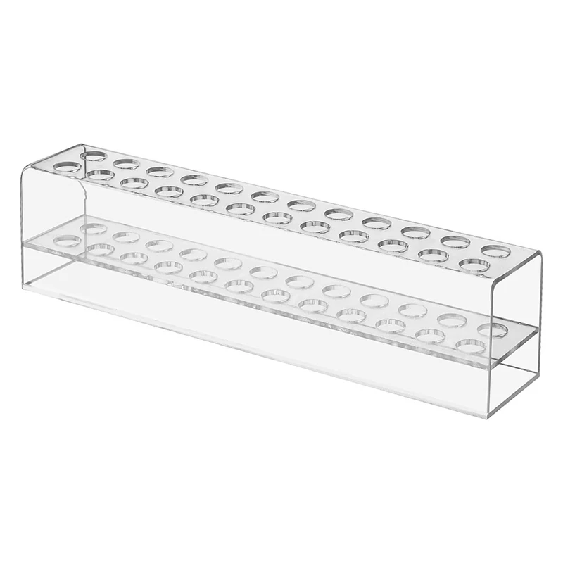 Acrylic Pen Holder, 24-Slots Pen Display Stand Clear Pen Holder Pencil Display Stand Eyebrow Pen Stand Art Brush Rack