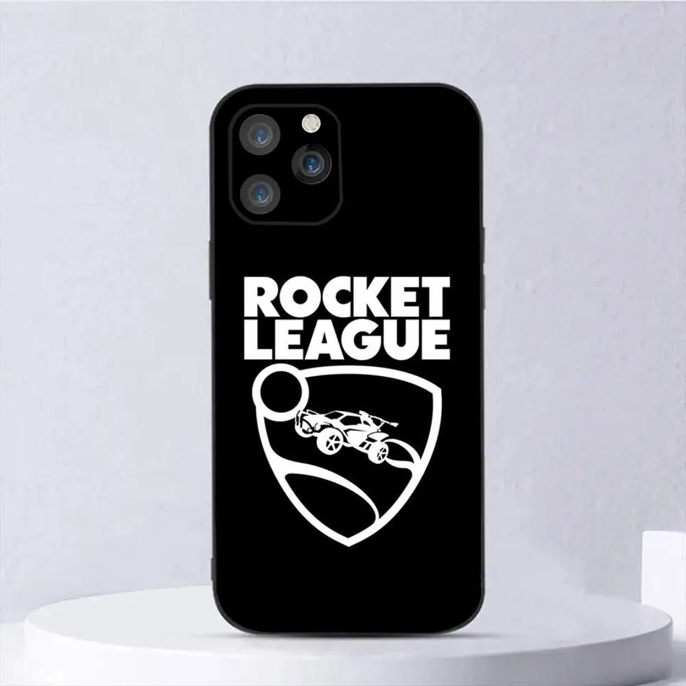 Etui na telefon R-Rocket L-League game do iPhone 15,14,13,12,11, Plus, Pro Max, XS, X, XR, SE, Mini, 8,7 Miękki silikonowy czarny pokrowiec