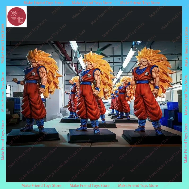 1/4 مقياس 56 سنتيمتر Jt ستوديو الشكل سوبر سايان 3 غوكو تمثال لعبة دراغون بول Z كبيرة الحجم الراتنج أنيمي نموذج جامع هدية Ssj3 تمثال