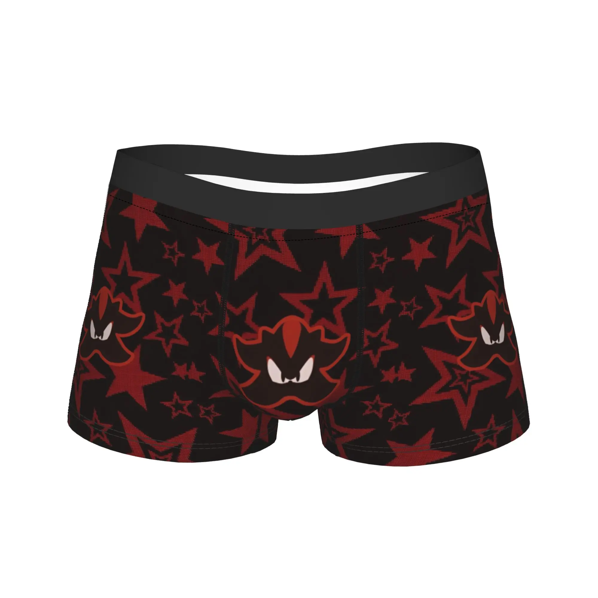 

Man Shadow The Hedgehogs Long Underwear Sexy Boxer Briefs Shorts Panties Male Mid Waist Underpants Plus Size