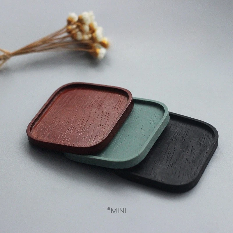 

3Pcs/set 1/12 Dollhouse Miniature Resin Food Tray Simulation Teacup Tray Model Toy for Doll House Decoration