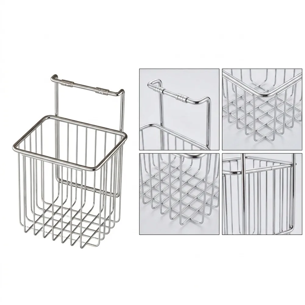 Stainless Steel Hanging Basket for Storing Small Items in Bathroom Kitchen or Entryway with Consistent Performance