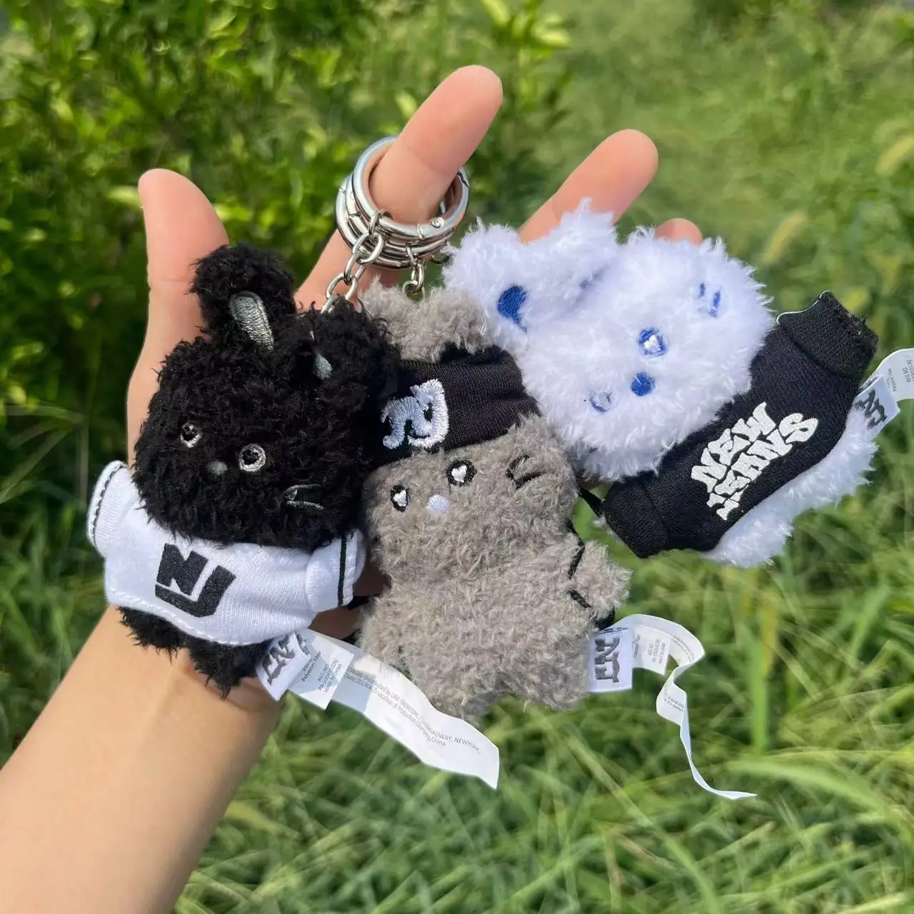 8cm Kpop New Jeans  Keychain Plush Doll Toys 10cm Soft Stuffed Doll Pillow Kawaii Decoration Toy Gifts Children Birthda