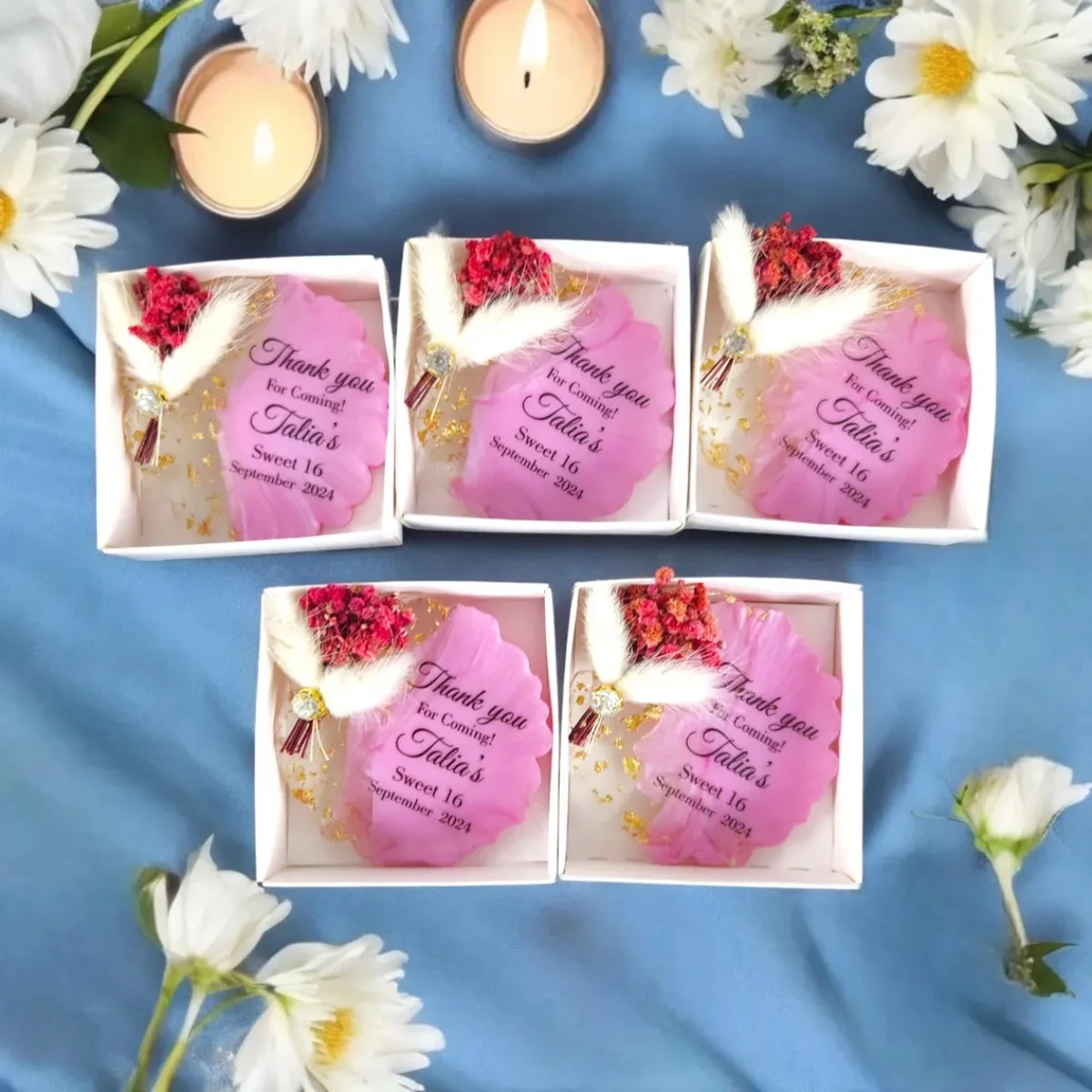 

10 шт. Сувениры для гостей Sweet 16 Party, Сувениры с магнитами из смолы с гравировкой, Массовые подарки для детского душа, Quinceañera, Sweet 15 Party Favors, Bab