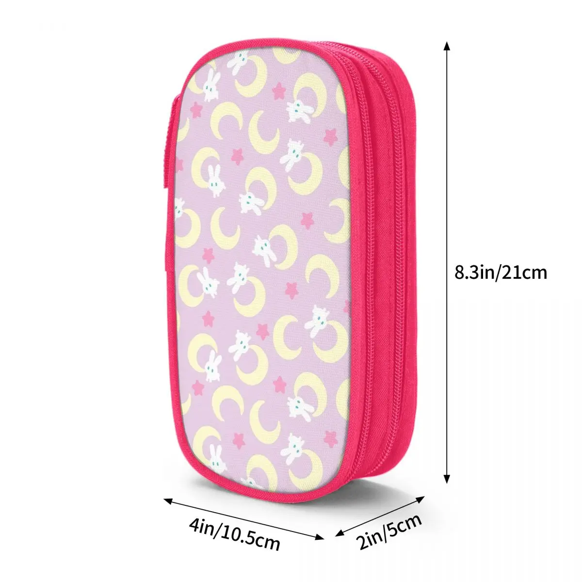 Moon Pattern Pencil Case Creative Rabbit Pen Holder Pencil Bags for Student Large Storage Students School Gifts Pencil Box