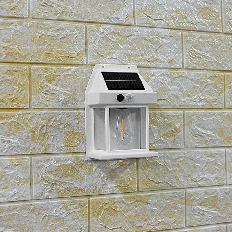 Solar Powered Outdoor Wall Lights, Luzes LED impermeáveis, Sensor de movimento, Fence Lights for Garden