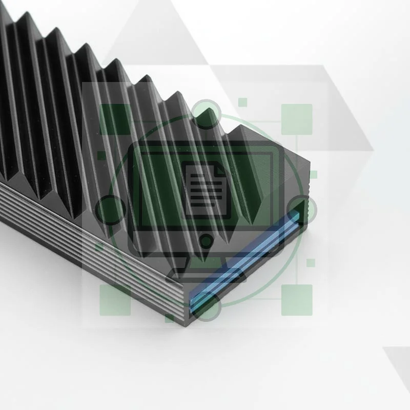

Кулер для SSD M.2 - Алюминиевый радиатор с термопрокладкой для охлаждения NVMe NGFF SSD 2280 на материнской плате