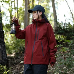 2024 Casual Hiking Jacket Men's Women Winter Waterproof Windbreaker Coat Camping Hunting Jacket Outerwear Baseball Clothing