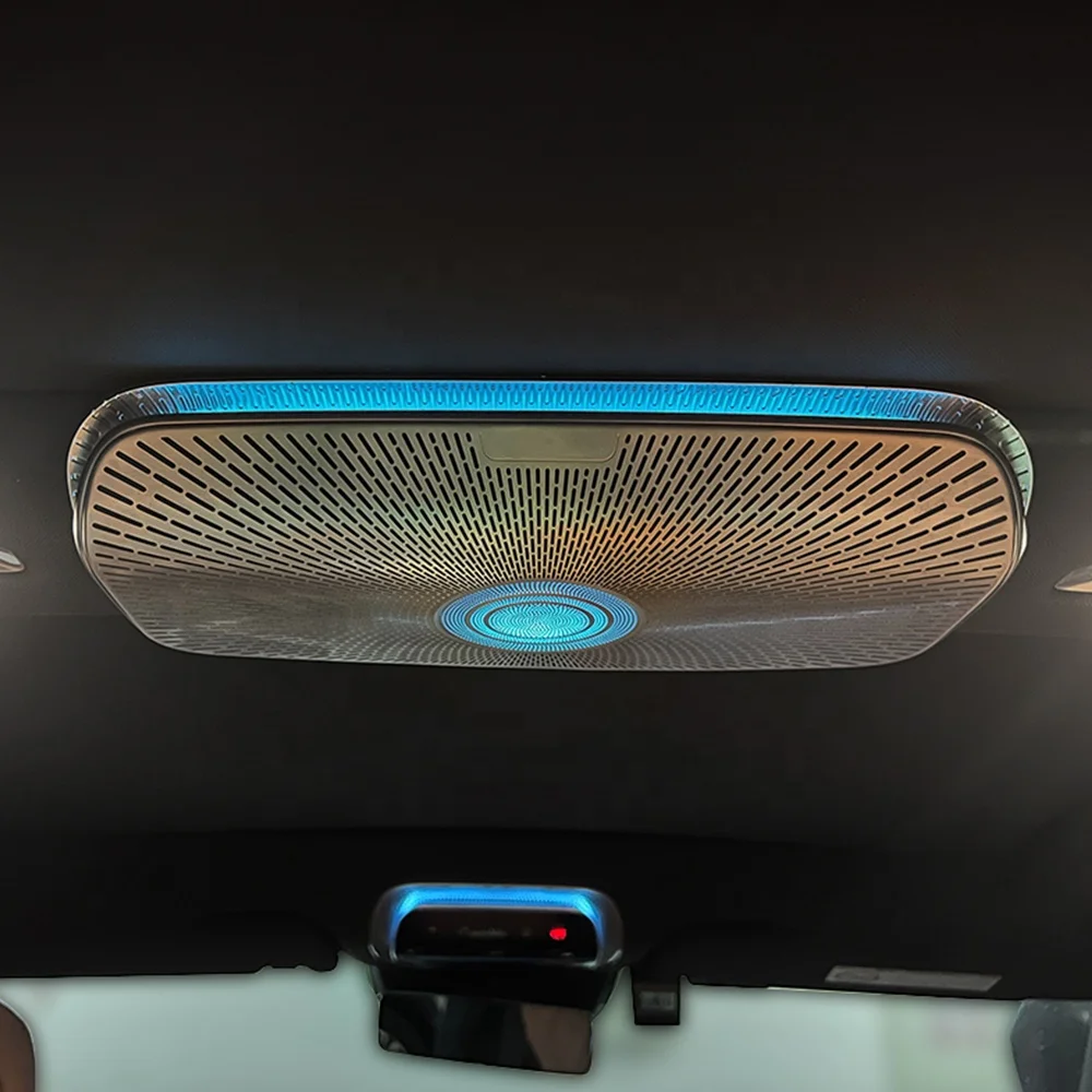 مكبر صوت سقف السيارة كامل المدى 64 لونًا مكبرات صوت سقف السقف الضوء المحيط لـ W223