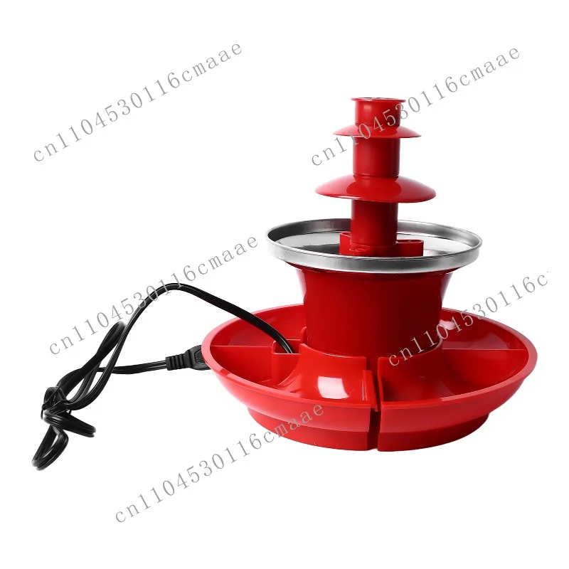 

New 3-layer Chocolate Melting Machine, Handmade Electric Chocolate Fountain with Service Tray