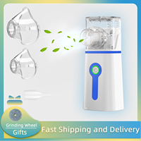 Portable Mini Nebulizer Silent Handheld Inhaler Ultrasonic Nebulizer Medical Grade Atomizer Baby Kids Adult for Cough Asthma