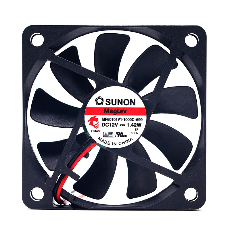 

Mute 60mm 12V DC Computer Cooling Fan,Original SUNON MF60101V1-1000C-A99 6010 12V 6CM 1.42W 4000RPM