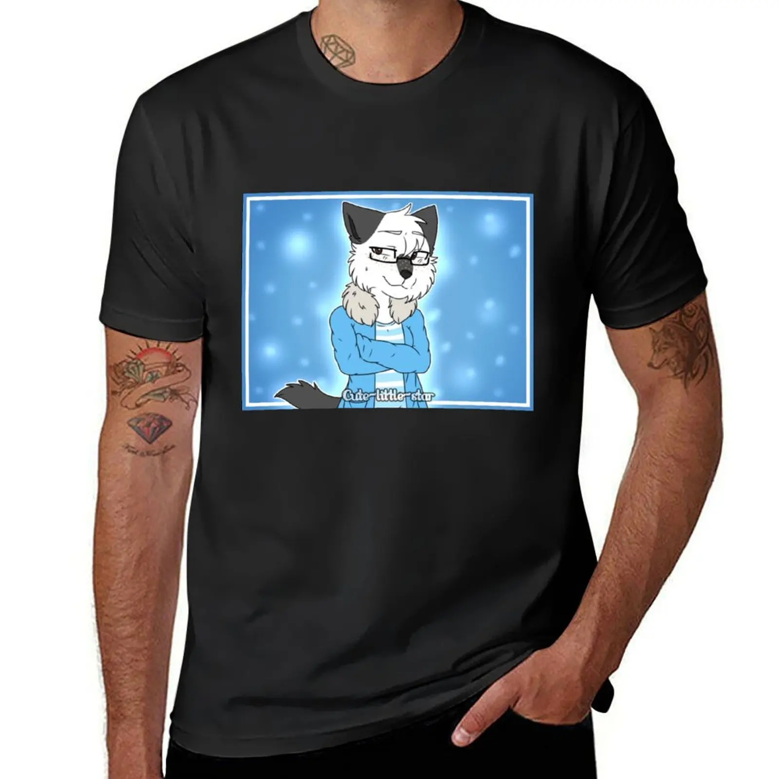 

The wolf T-Shirt blacks sports fans men clothings