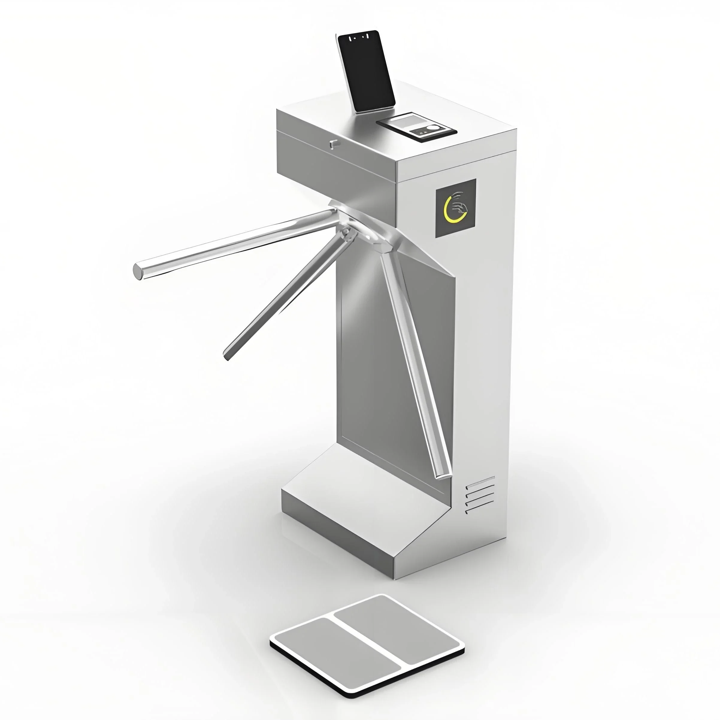 Vertical Barrier Gate Access Control Scanning QR Code Tripod Turnstile Gate with Face Recognition