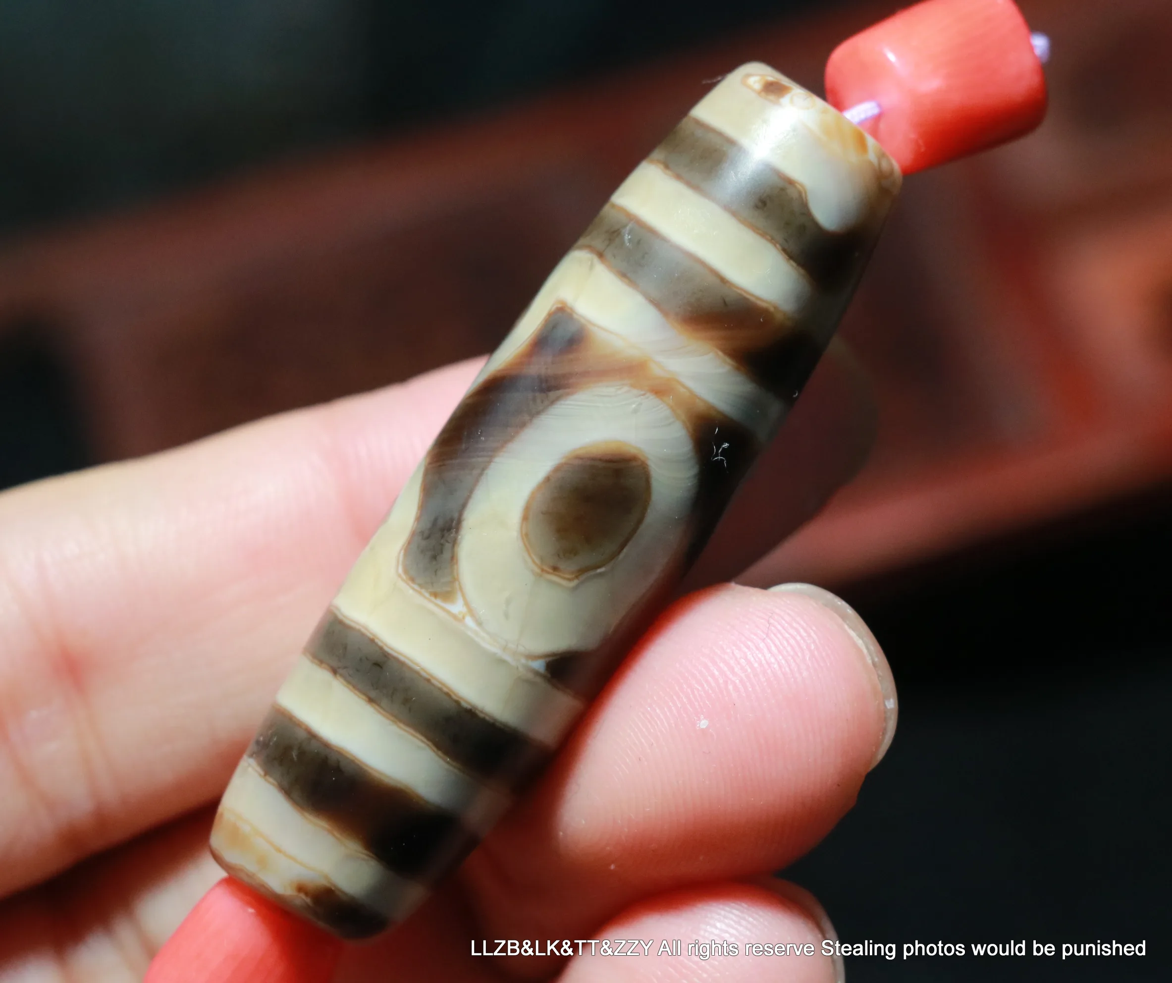 Magic Energy Tibetan Old Agate Buddha Cap 3 Eyed Big Wisdom L dZi Bead Pendant Big Treasure BG UPD1202a