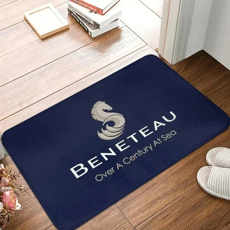 VIKAMA BENETEAU Yacht Logo Printed Doormat Anti-slip Water Absorbent Entrance Floor Mat For Yacht Home Door Decor