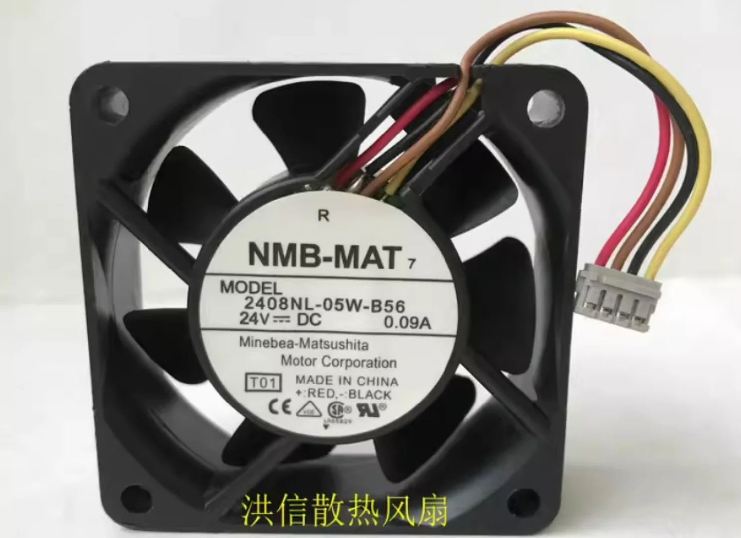 

Original NMB-MAT 6020 2408NL-05W-B56 24V 0.09A 4 Line Converter Fan