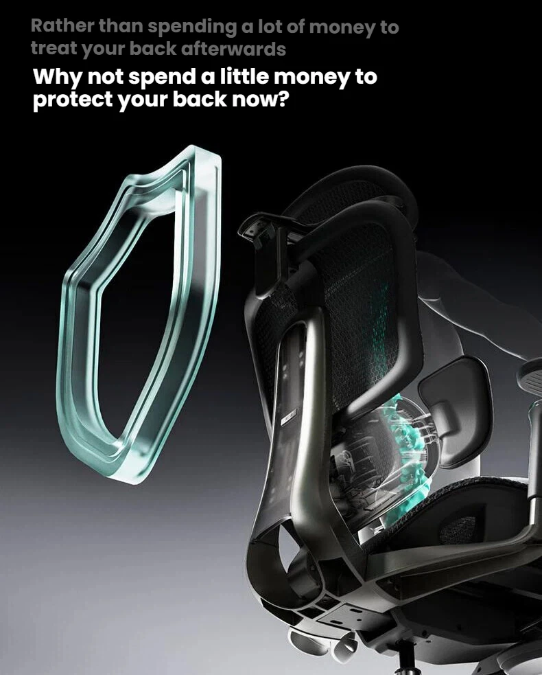 E3 Ultra 5.0 Structure Master Mesh AI Automatic Waist Tracking Ergonomics Gamer Computer Racing Gaming Office Chairs - view 3