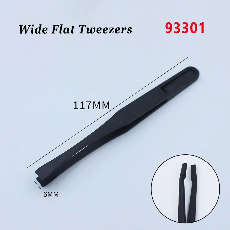 Precision Carbon Fiber Tweezers Watch And Phone Repair Tools Black Anti-static Plastic Tweezers Electronic Phone Repair image 2