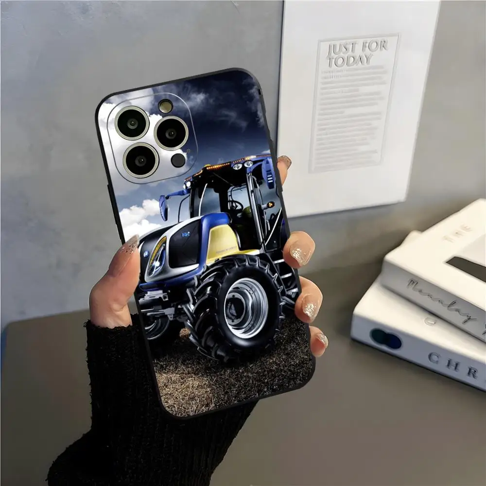 Чехол для телефона «Трактор» New Holland для IPhone 17 15 16 13 Pro Max 14 12 11 Xr X 8 7 6 Plus, роскошная задняя крышка