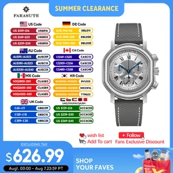 FARASUTE International Edition Men Mechanical Watch Pilot Clock 4801 Movement Retro Chronographtribute Series Men Watch Relogio