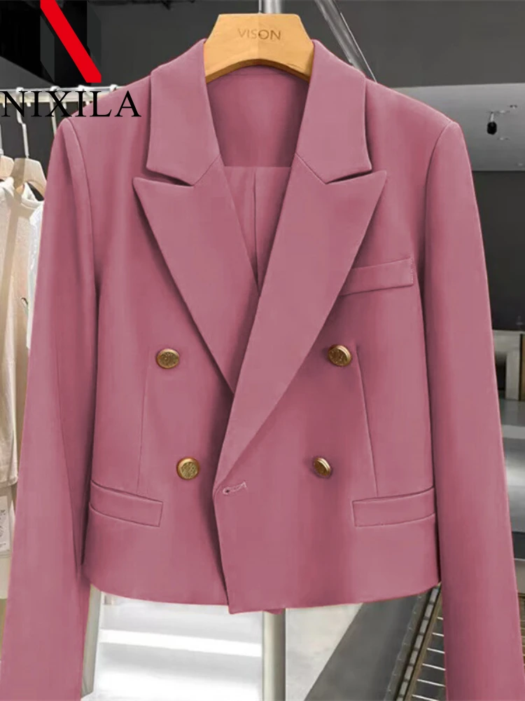 New in Spring Autumn Blazer Women 2024 Korean Fashion Office Lady Women\'s Jacket Outerwears Women Clothing Elegant Fit Coats