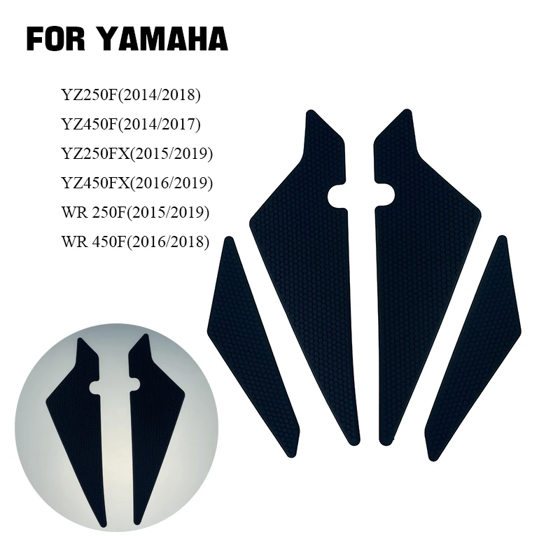 

MTKRACING FOR YAMAHA YZ250F 450F YZ250FX 450FX WR 250F 450F Motorcycle Fuel Tank Side Traction Pad Knee Anti-Slip Sticker Decal