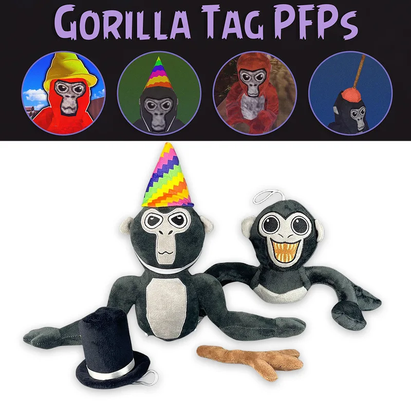 

Gorilla Tag Monkey Plush Toy Male Gift Sofa Decoration Stuffed Animal Game Periphery Soft Cuddly Plaything For Couch Adornment