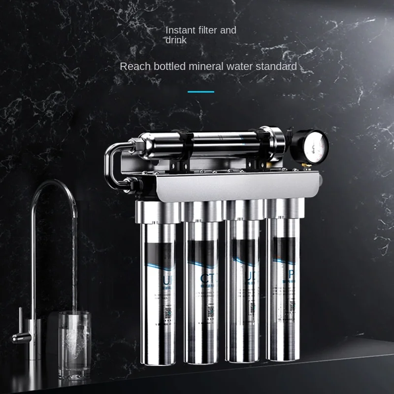 304 stainless steel kitchen water purifier household direct drinking water purifier tap water filter front