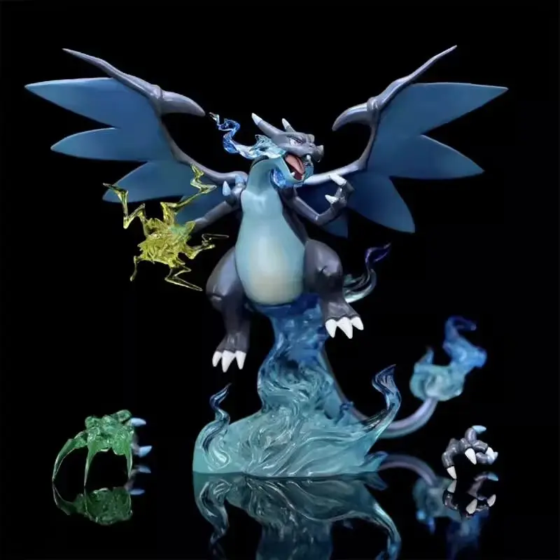 Novo 18cm charizard x anime figura pode mudar as mãos modelo gk estátua meninos coleção decoração de mesa ornamento brinquedo bonito presente