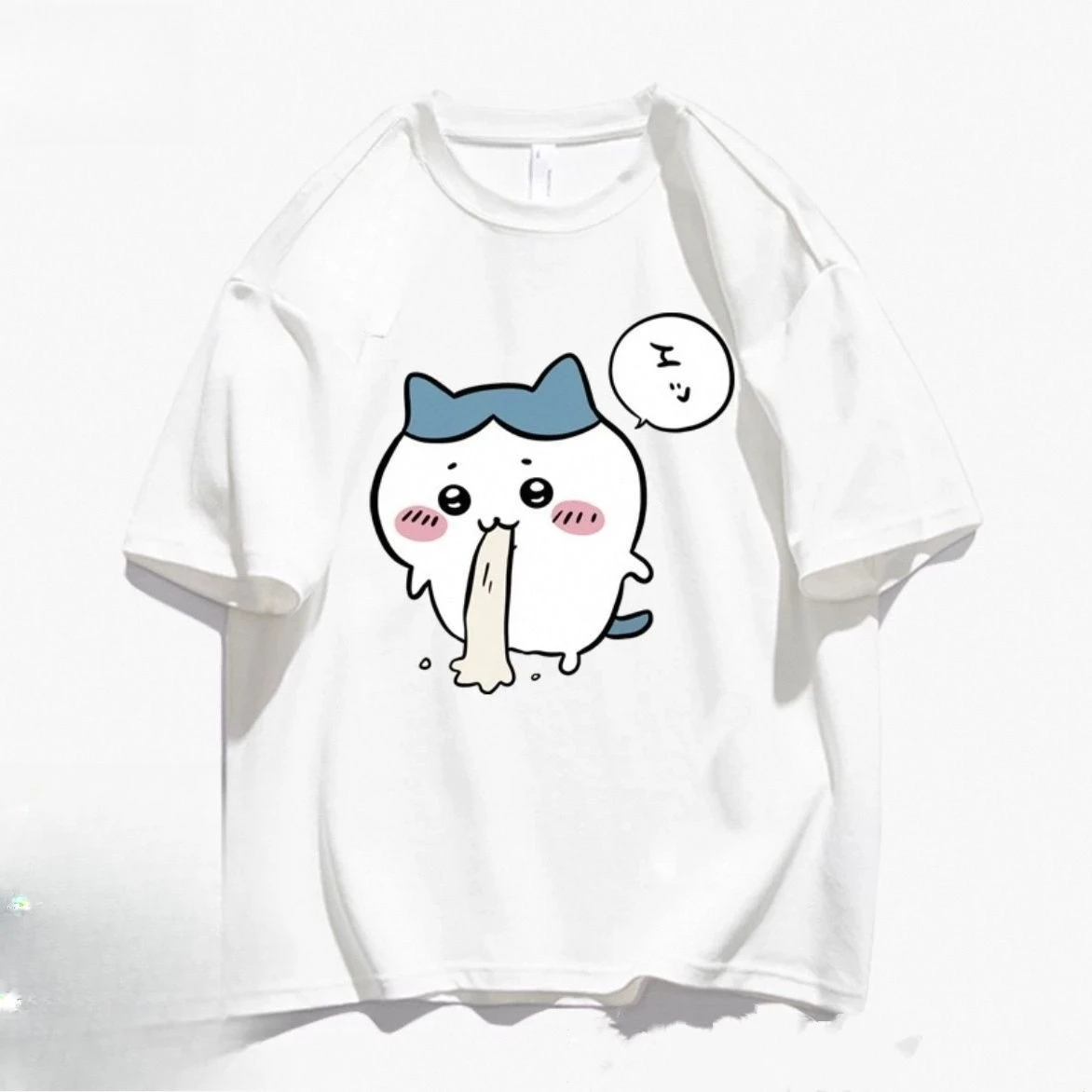 تي شيرت Dessin Animé Japonais Mignon تي شيرت À Manches Courtes Pour Hommes Et Femmes 2025 Nouveaux Vêtements D'mente En Pur Coton Pour #4