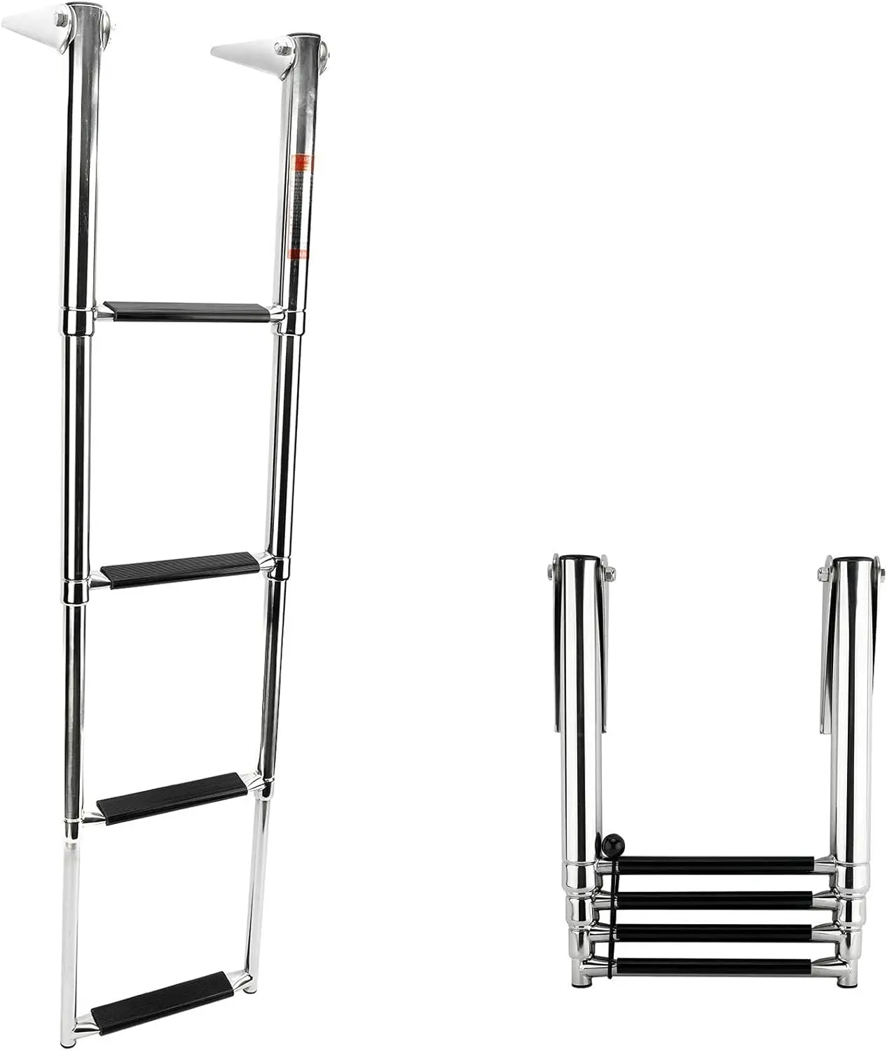 

4-Step Stainless Steel Telescoping Boat Ladder for Easy Swim Access, Durable and Rust-Resistant