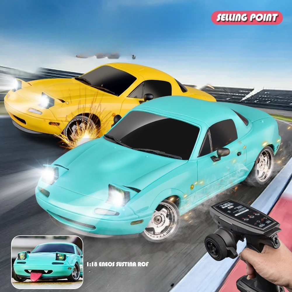 LD1804 الحرس الخلفي MX5(NA) نموذج سيارة 1/18 المصباح المخفي اللسان الانجراف سيارة RC التحكم عن بعد سيارة المدمج في جيروسكوب لعبة طفل هدية