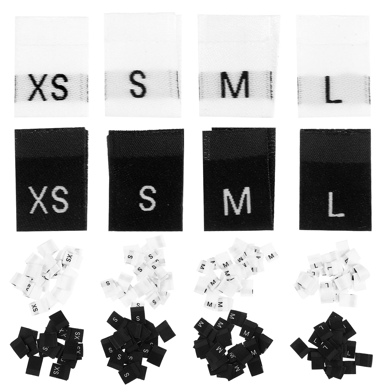 800Pcs Washable Size Tags Sewing Size Labels Clothing Fabric Labels Size Labels for Clothing Making custom name tags