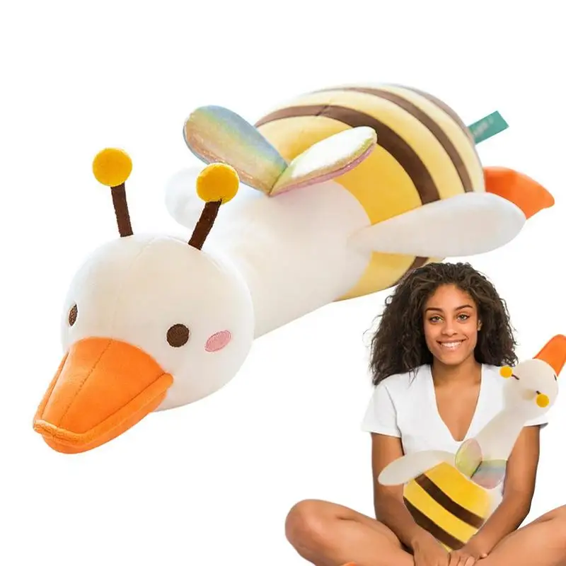 

Duck Hugging Pillow Funny Bee Doll Toy With Duck Head Plush Toy For Pre-school Kids For Living Room Bedroom Children's Room