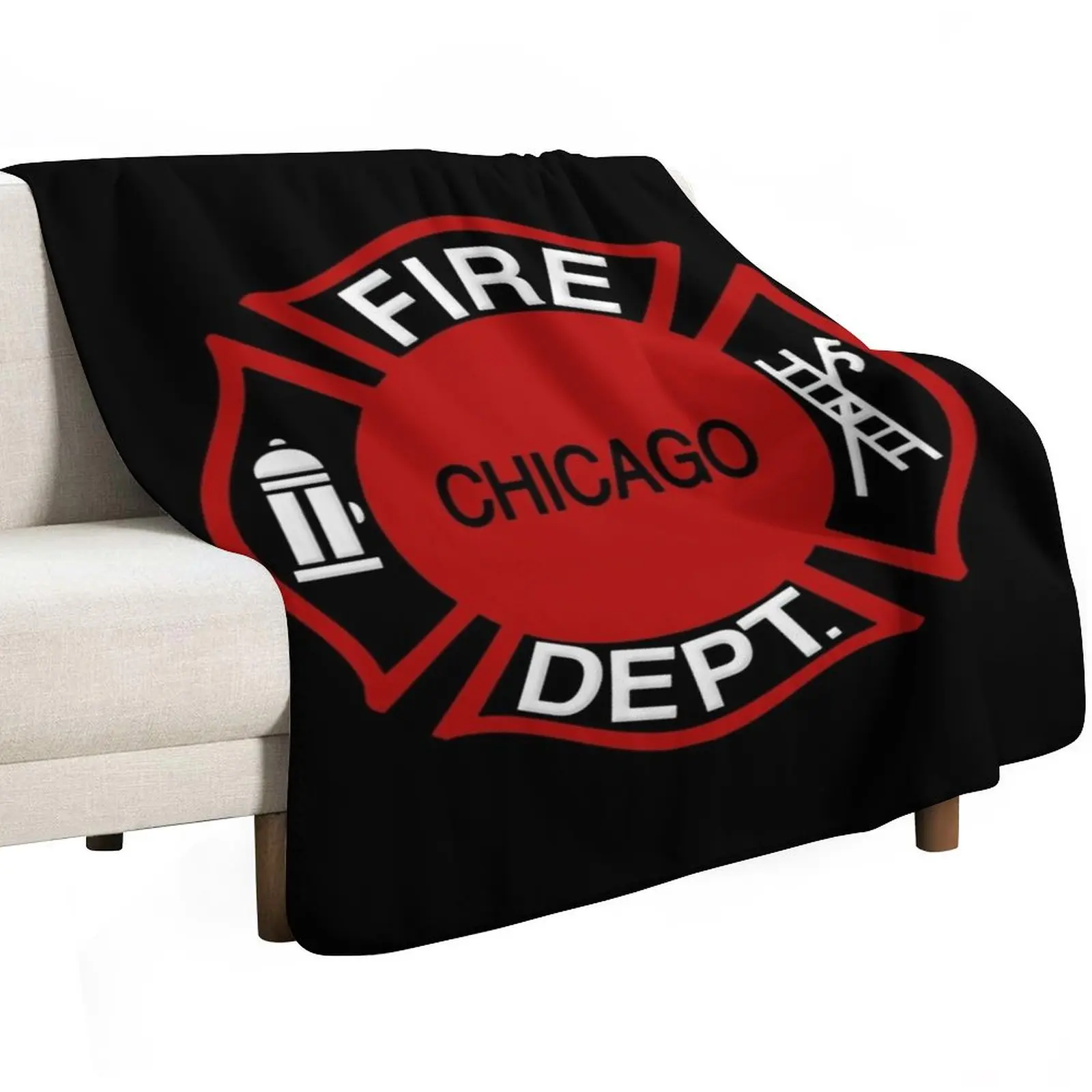 CFD Chicago Fire Department Throw Blanket Flannel Fabric valentine gift ideas wednesday christmas gifts anime sofa bed Blankets