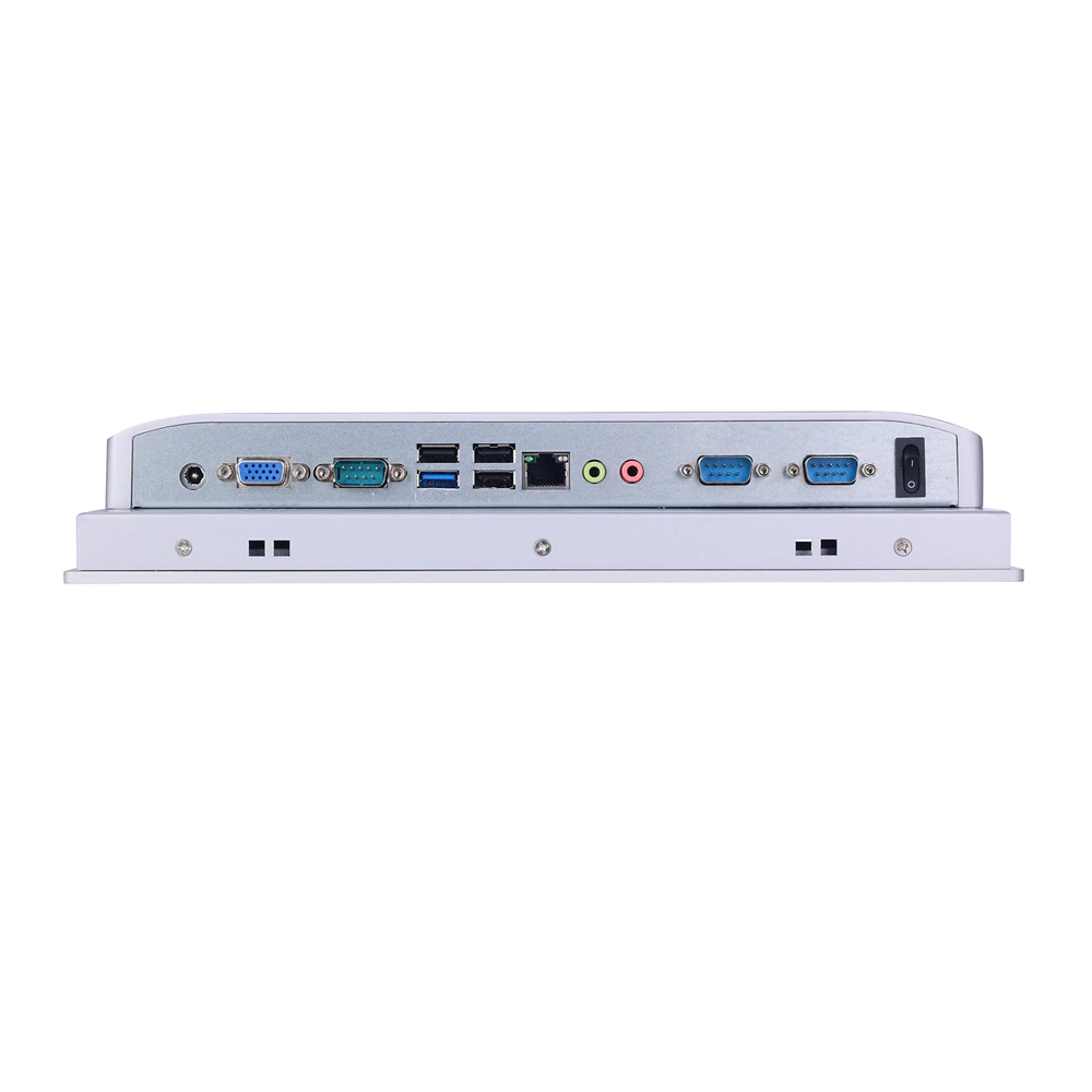 PC Panel Industri LED IP65 12.1 ", PW24,Intel J1900, Layar Sentuh Resistif 5 Kawat Suhu Tinggi, Windows 11,VGA,LAN,3COM,4USB