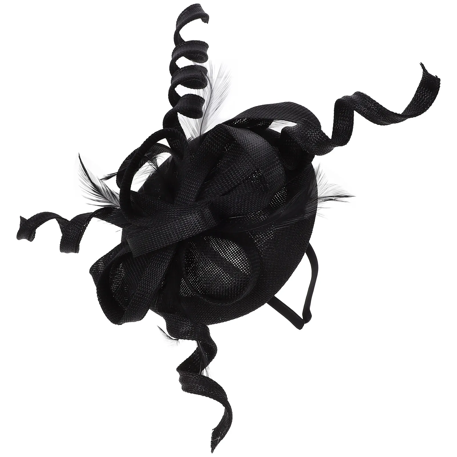 

Fascinator Hat Women Plumage Decorated Headpiece For Tea Party Wedding Banquet Cosplay Photo Prop Hair Accessories