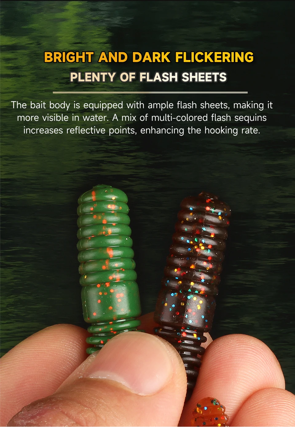 Supercontinent Soft Lure Grub Worm Power Tail 7cm Grub Screw Thread Wobbler Swimbait For Bass Trout