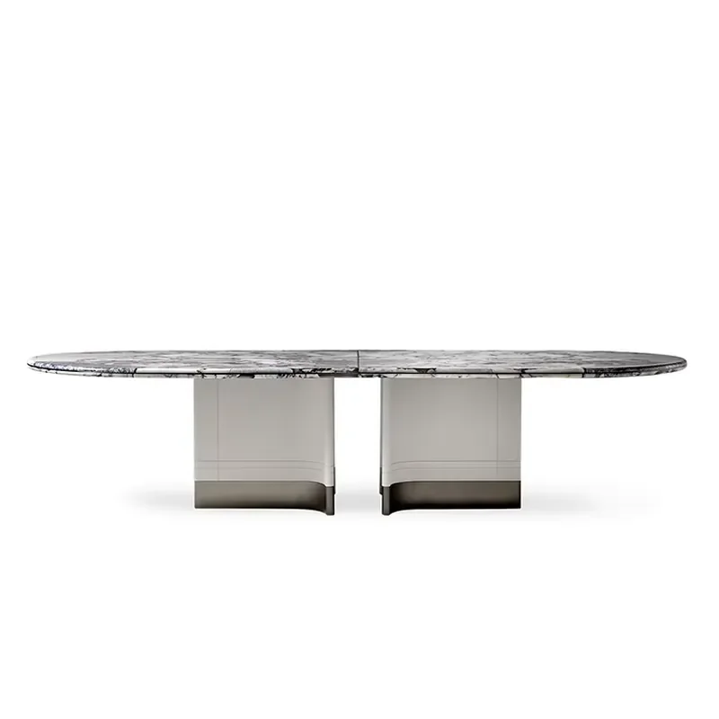 #Simple Marble Top Modern Furniture Dining Rectangular Table for Dinging Room 4-6 Seaters Dining Table