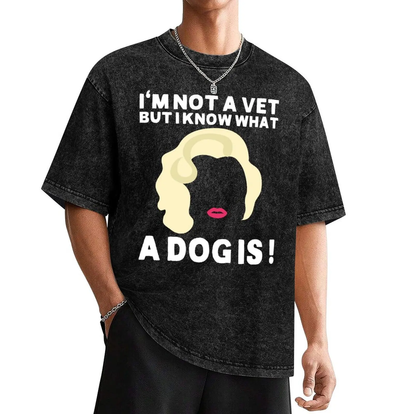 

Im Not A Vet But I Know What Dog Is T-Shirt anime vintage t shirts tops rapper graphic tees slim fit t shirts for men