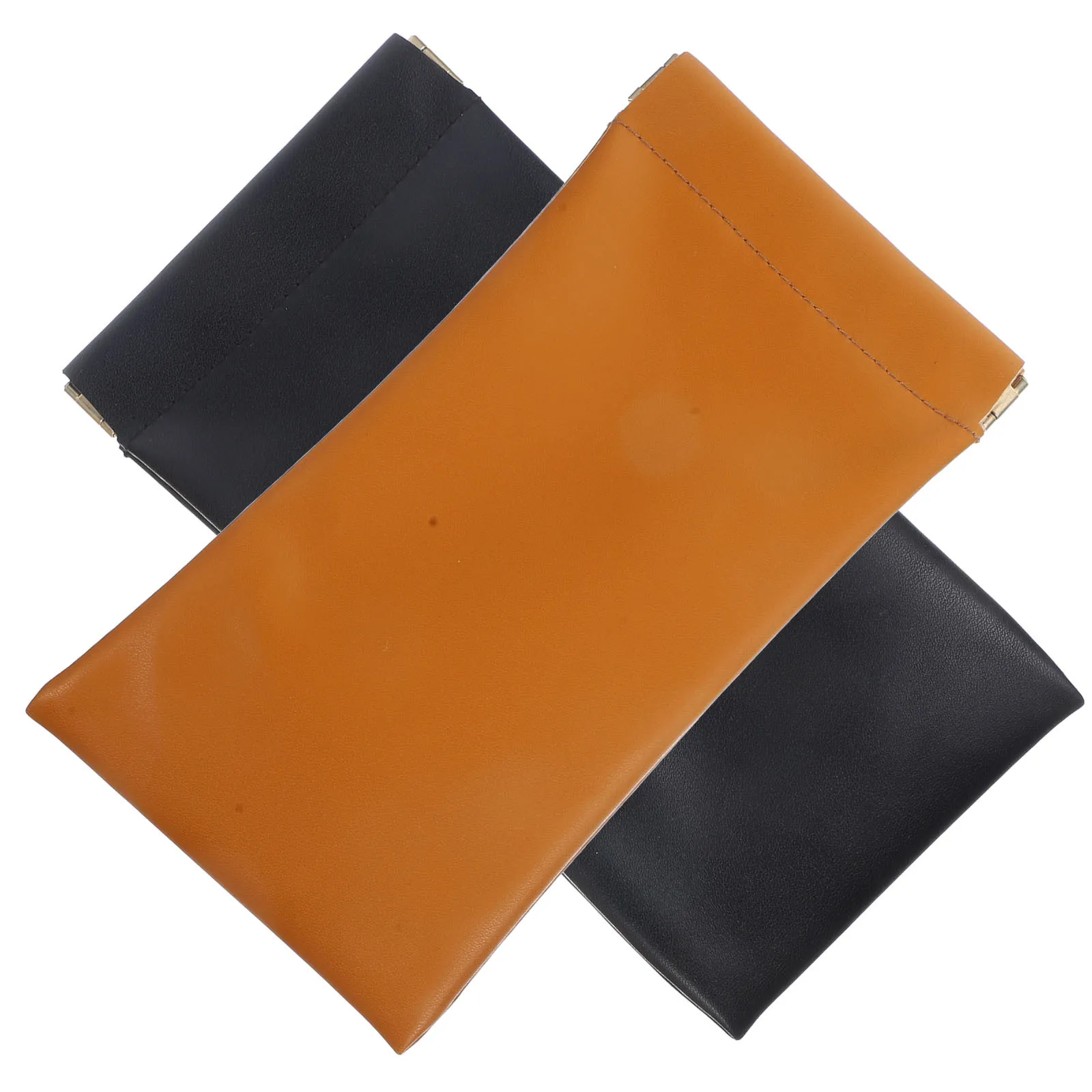 

2Pcs Glasses Case High Quality PU Pressure Resistant Compact Design for Eyeglasses Sunglasses Storage Holder