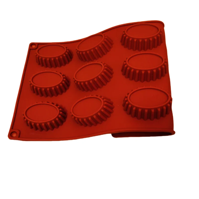 

12 Holes Oval Gear Shaped Silicone Cake Mold Mousse Pastry Jelly Macaron Mould Cake Biscuit DIY Chocolate Kitchen Baking Tools