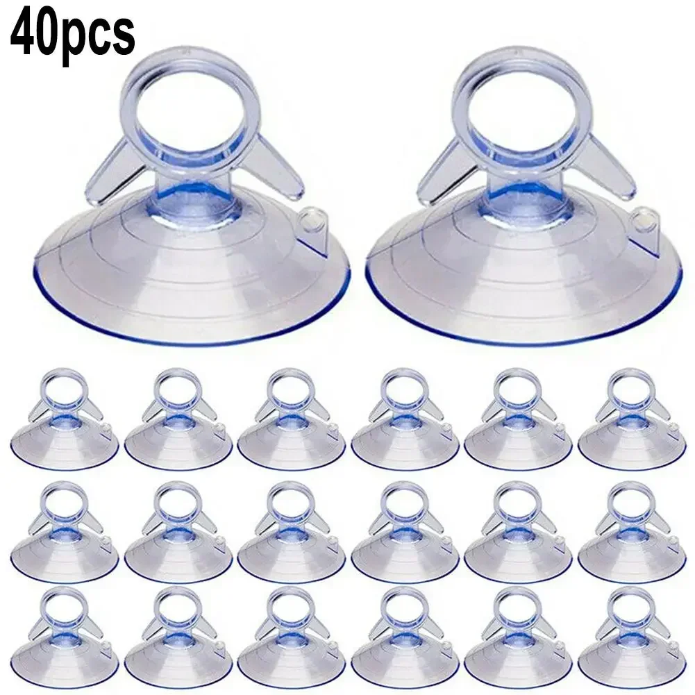 40pcs 45mm Saugnäpfe Auto Sonnenschutz Saugnäpfe schwere klare Gummi Kunststoff Sauger PVC Saugnapf Haken nach Hause