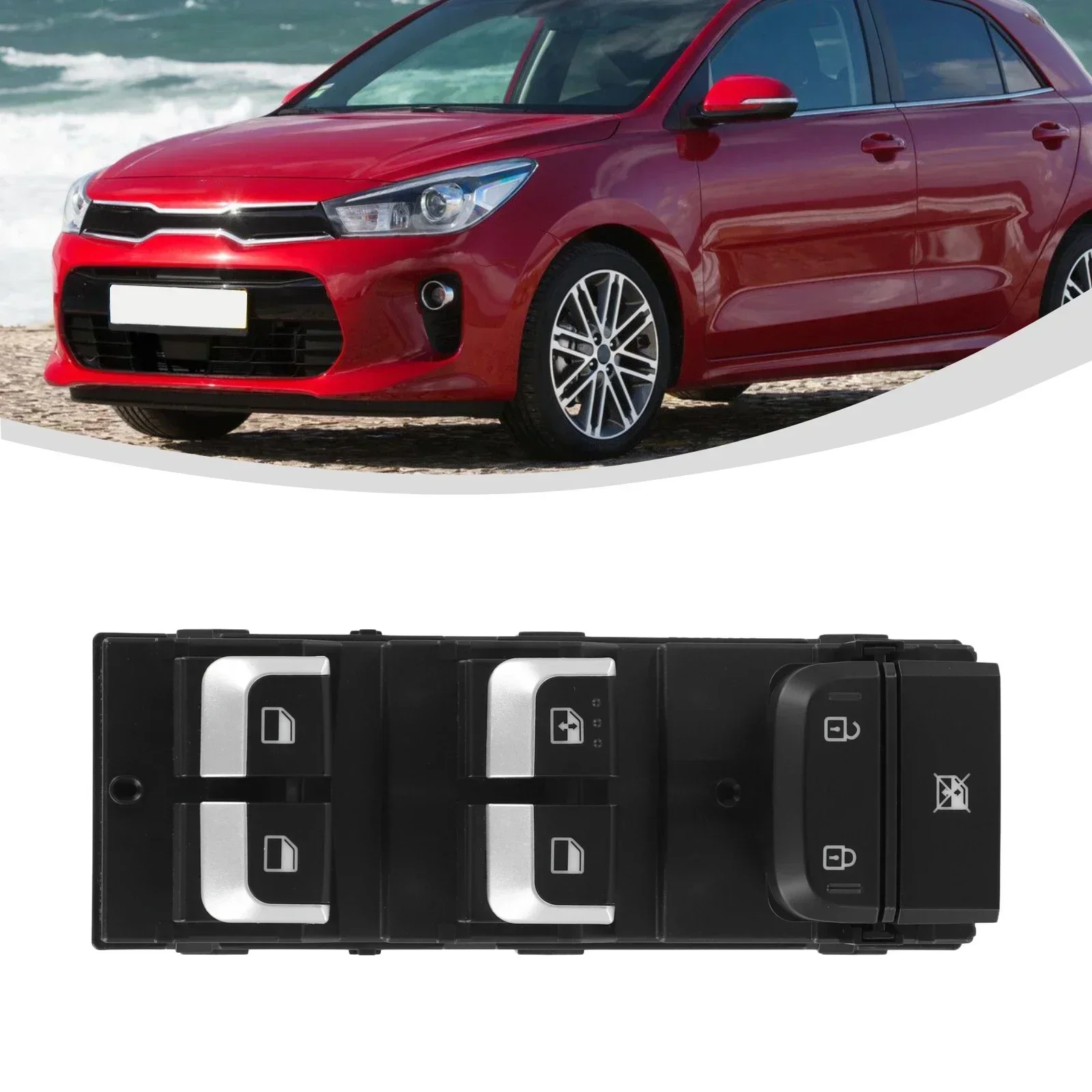 Front Left Control Switch Door Glass Lift Control Switch Car Repair Appearance Shape Size Brightness Of Monitor