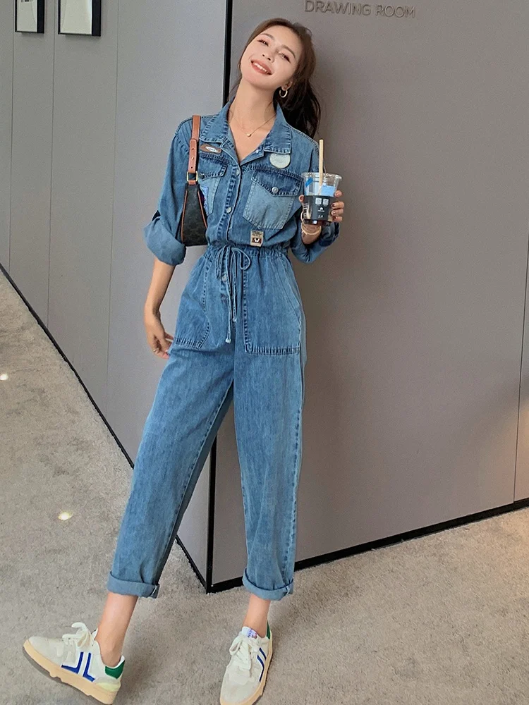 

Faionable Bla Piece Suit Women's Summer Casual Sport Sle High Waist Wide Leg ort Pants Zipper Closure High Waist